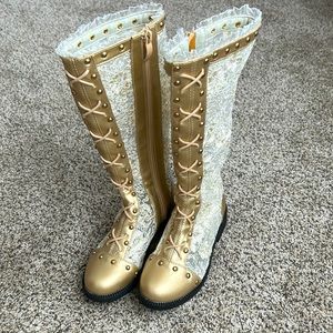 Trish Scully Grammercy Boots in Gold